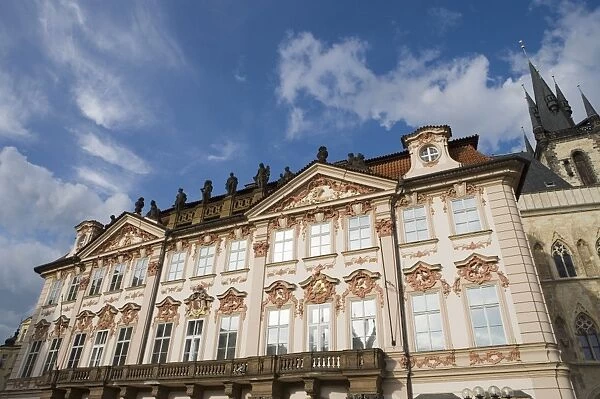 Kisky Palace, Old Town Square, Old Town, Prague, Czech Republic, Europe