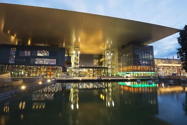 KKL Art and Congress Centre concert hall, by architect Jean Nouvel, Lucerne, Switzerland, Europe