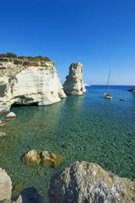 Framed Print : Kleftiko Bay, white cliffs of Kleftiko, Milos, Cyclades Islands, Greek Islands Framed Print : Kleftiko Bay, white cliffs of Kleftiko, Milos, Cyclades Islands, Greek Islands