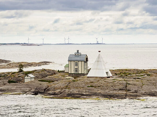 The Kobba Klintar Pilot Station, elevated view, Mariehamn, Aland Islands, Finland, Europe