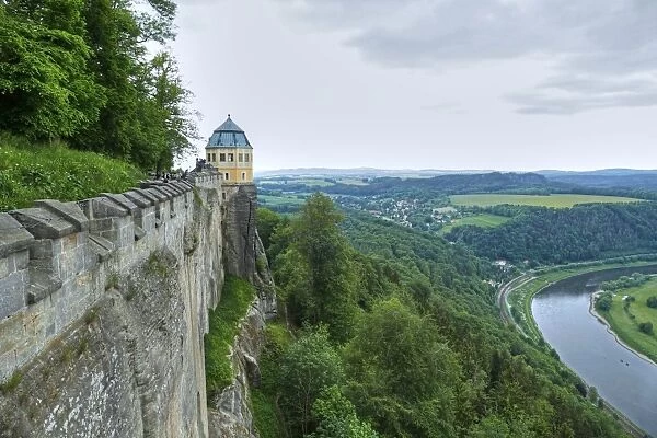 Koenigstein Fortress, Saxon Switzerland, Saxony, Germany, Europe
