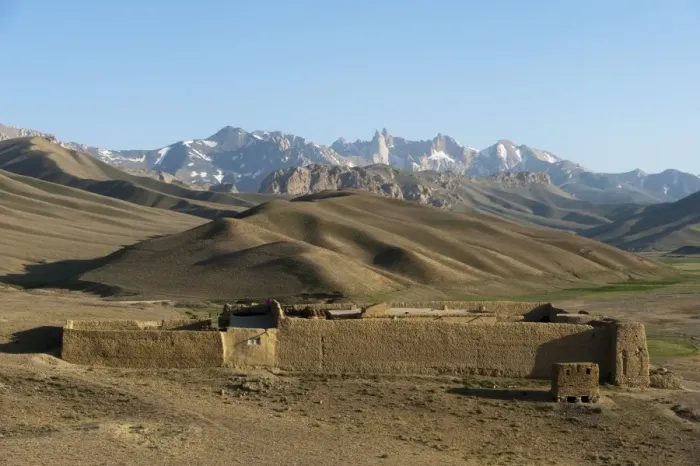 Framed Print : The Koh-e Baba mountains make an impressive backdrop in Bamiyan Province, Afghanistan Framed Print : The Koh-e Baba mountains make an impressive backdrop in Bamiyan Province, Afghanistan