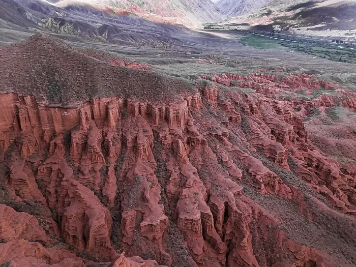 Framed Print : Kok-Moinok Canyon, a clay-sand structure formed on the slopes of arid mountains cut by water streams, Kyrgyzstan, Central Asia, Asia Framed Print : Kok-Moinok Canyon, a clay-sand structure formed on the slopes of arid mountains cut by water streams, Kyrgyzstan, Central Asia, Asia