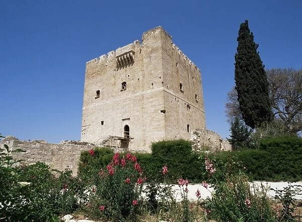Kolossi castle, built by the Knights of St. John in 1454, near Limassol, Cyprus, Europe