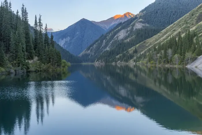 Framed Print : Kolsay Lake at early morning, Tien Shan Mountains, Kazakhstan, Central Asia, Asia Framed Print : Kolsay Lake at early morning, Tien Shan Mountains, Kazakhstan, Central Asia, Asia
