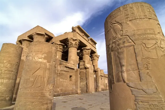 Framed Print : Kom Ombo Temple, Nile, Egypt, North Africa, Africa