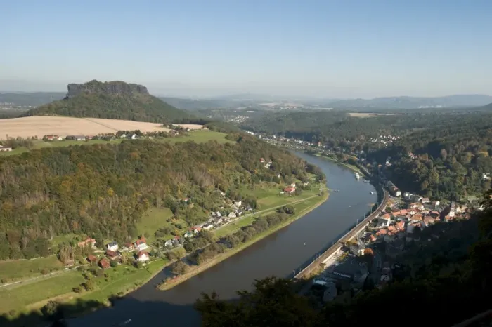 Framed Print : Konigstein and the Elbe River from Konigstein Fortress, Saxony, Germany, Europe Framed Print : Konigstein and the Elbe River from Konigstein Fortress, Saxony, Germany, Europe