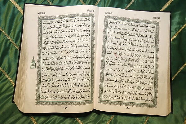 Koran in a Bektachi turbe, Tirana, Albania, Europe