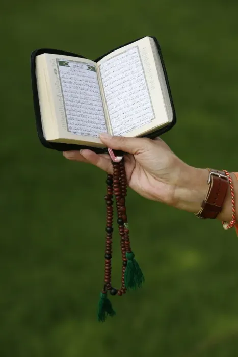 Framed Print : Koran and prayer beads, France, Europe
