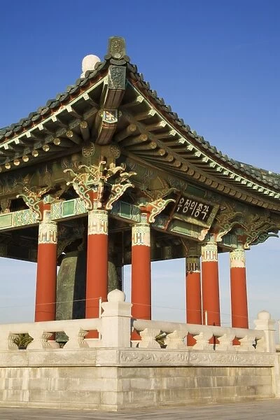 Korean Friendship Bell in Fort MacArthur Park, San Pedro, Los Angeles, California