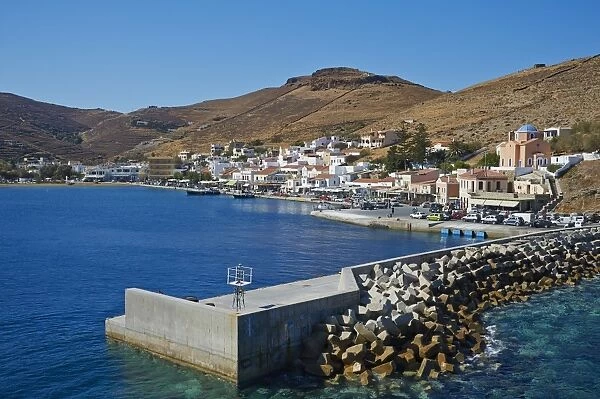 Korissia harbour, Kea Island, Cyclades, Greek Islands, Greece, Europe