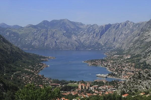 Kotor and Kotor Bay, UNESCO World Heritage Site, Montenegro, Europe