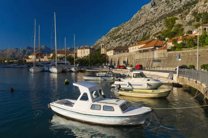 Framed Print : Kotor Marina, Kotor, Bay of Kotor, Montenegro, Europe Framed Print : Kotor Marina, Kotor, Bay of Kotor, Montenegro, Europe