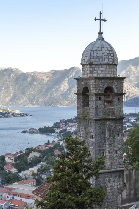 Framed Print : Kotor Old Town at dawn with the Church of Our Lady of Remedy in the foreground, Kotor, UNESCO World Heritage Site, Montenegro, Europe Framed Print : Kotor Old Town at dawn with the Church of Our Lady of Remedy in the foreground, Kotor, UNESCO World Heritage Site, Montenegro, Europe