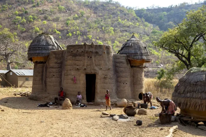 Framed Print : Koutammakou village in North Togo, West Africa, Africa