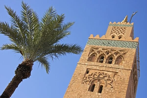 Koutoubia minaret, Marrakesh, Morocco, North Africa, Africa
