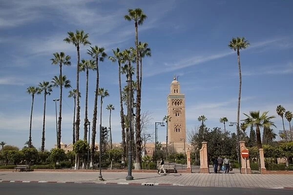 Koutoubia Mosque Minaret, Marrakesh, Morocco, North Africa, Africa