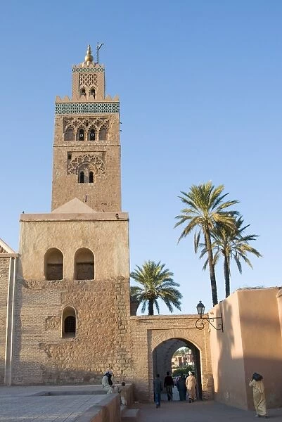 Koutoubia Mosque, UNESCO World Heritage Site, Marrakech (Marrakesh), Morocco
