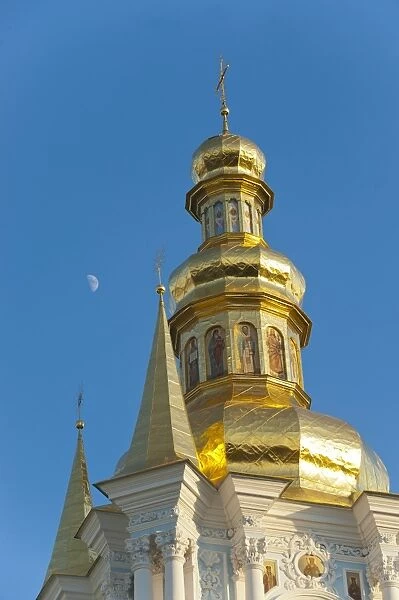Kovnirs Bell Tower, Church of the Nativity of the Virgin, Pechersk Lavra, UNESCO World Heritage Site, Kiev, Ukraine, Europe