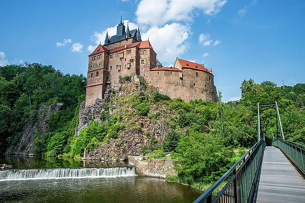 Kriebstein Castle, on the Zschopau River, Kriebstein, Saxony, Germany, Europe