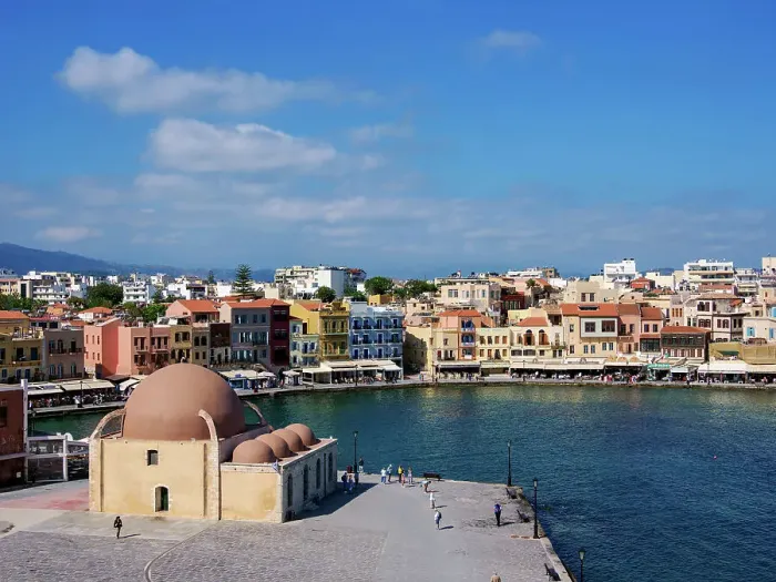 Framed Print : Kucuk Hasan Mosque, elevated view, City of Chania, Crete, Greek Islands, Greece, Europe Framed Print : Kucuk Hasan Mosque, elevated view, City of Chania, Crete, Greek Islands, Greece, Europe