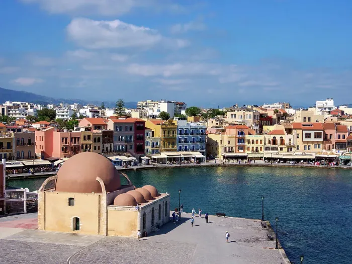 Framed Print : Kucuk Hasan Mosque, elevated view, City of Chania, Crete, Greek Islands, Greece, Europe Framed Print : Kucuk Hasan Mosque, elevated view, City of Chania, Crete, Greek Islands, Greece, Europe