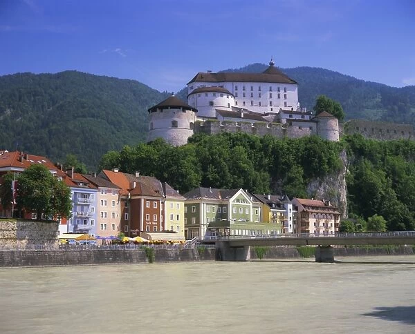 Kufstein and the castle, Tirol (Tyrol), Austria, Europe