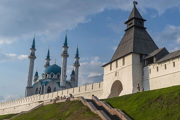 Kul Sharif Mosque in the Kremlin, UNESCO World Heritage Site, Kazan