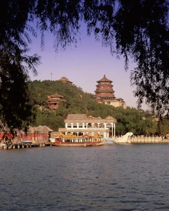 Framed Print : Kunming Hu Lake, Summer Palace Park, Summer Palace, Beijing, China, Asia