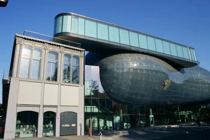 Framed Print : Kunsthaus, Art Gallery, by architects Peter Cook and Colin Fournier, an example of Modernism Framed Print : Kunsthaus, Art Gallery, by architects Peter Cook and Colin Fournier, an example of Modernism