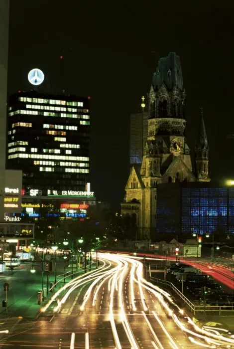 Framed Print : Kurfurstendam and Kaiser Wilhelm Memorial Church Framed Print : Kurfurstendam and Kaiser Wilhelm Memorial Church