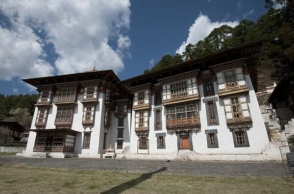 Kurjey Lakhang, the final resting place of the first three kings of Bhutan, Bumthang Valley