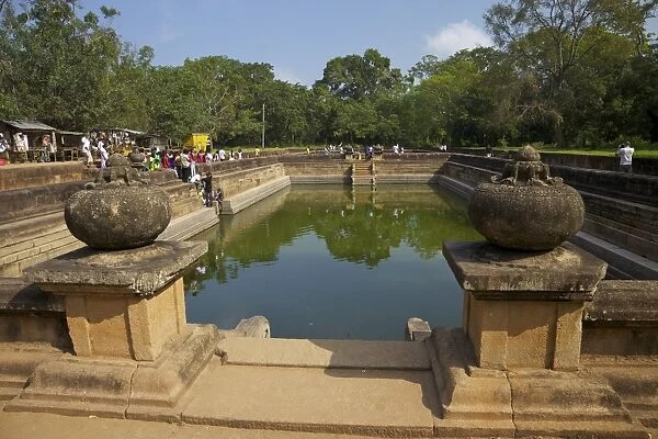Kuttam Pokuna (Twin Ponds), Anuradhapura, UNESCO World Heritage Site, North Central Province, Sri Lanka, Asia