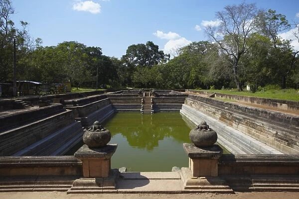 Kuttam Pokuna (Twin Ponds), Northern Ruins, Anuradhapura, UNESCO World Heritage Site, North Central Province, Sri Lanka, Asia