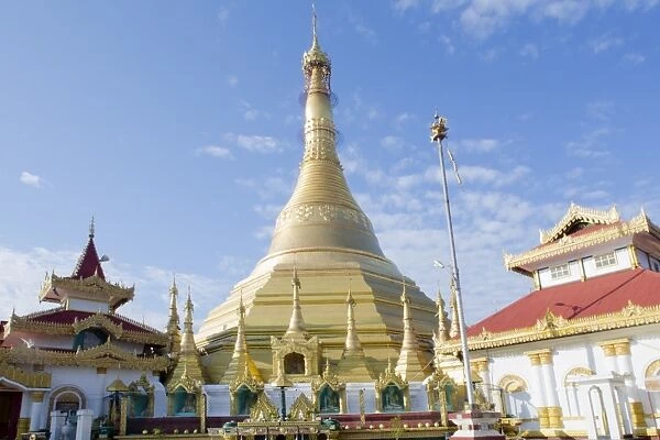 The Kyaik Tan Lan pagoda in the centre of Mawlamyine, Mon, Myanmar (Burma), Southeast
