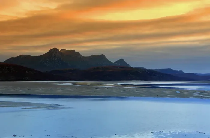 Framed Print : Kyle of Tongue and Ben Loyal at sunset, Sutherland, Highlands, Scotland, United Kingdom Framed Print : Kyle of Tongue and Ben Loyal at sunset, Sutherland, Highlands, Scotland, United Kingdom