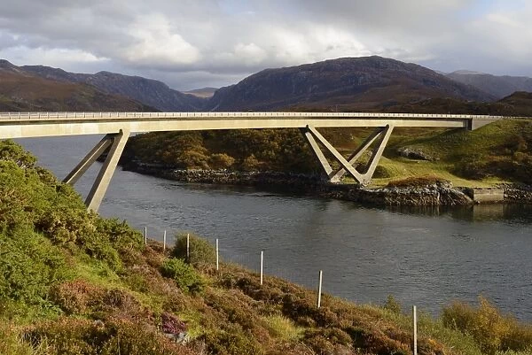 Kylesku Bridge, Kylesku, Assynt, Highlands, Scotland, United Kingdom, Europe