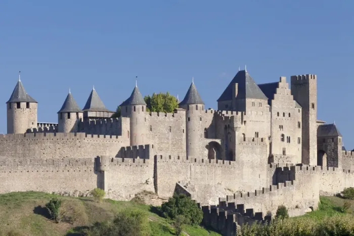 Framed Print : La Cite, medieval fortress city, Carcassonne, UNESCO World Heritage Site, Languedoc-Roussillon Framed Print : La Cite, medieval fortress city, Carcassonne, UNESCO World Heritage Site, Languedoc-Roussillon