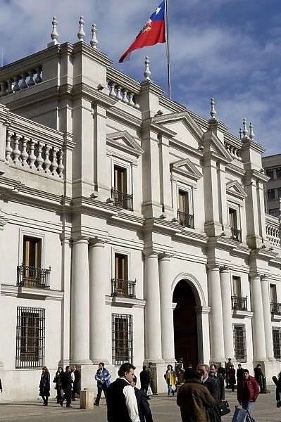 La Moneda Palace, designed by the Italian architect Joaquin Toesca, originally the Mint
