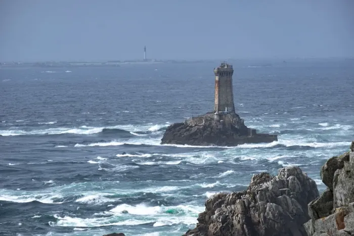 Framed Print : La Vieille lighthouse on a lonely rock in the water at Pointe du Raz, Finistere, Brittany, France, Europe Framed Print : La Vieille lighthouse on a lonely rock in the water at Pointe du Raz, Finistere, Brittany, France, Europe
