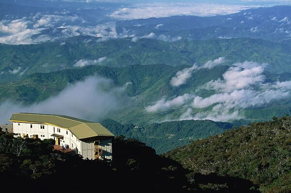 Laban Rata Resthouse, a stop for climbers on Mount Kinabalu, Sabah, Malaysia
