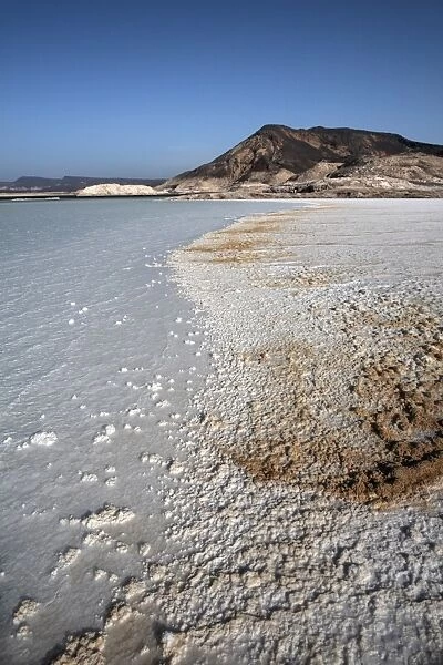 Lac Assal, the lowest point on the African continent and the most saline body of water on earth
