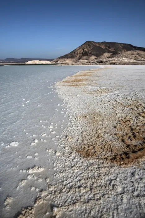 Framed Print : Lac Assal, the lowest point on the African continent and the most saline body of water on earth Framed Print : Lac Assal, the lowest point on the African continent and the most saline body of water on earth