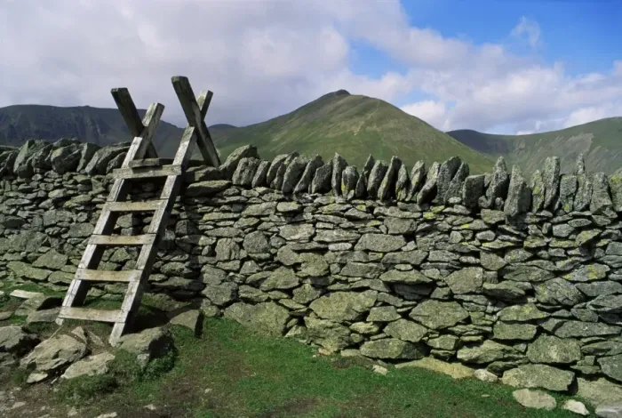 Framed Print : Ladder stile over dry stone wall, Cumbria, England, United Kingdom, Europe Framed Print : Ladder stile over dry stone wall, Cumbria, England, United Kingdom, Europe