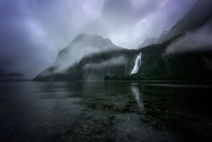 Framed Print : Lady Bowen Falls, Milford Sound, Fiordland National Park, UNESCO World Heritage Site Framed Print : Lady Bowen Falls, Milford Sound, Fiordland National Park, UNESCO World Heritage Site