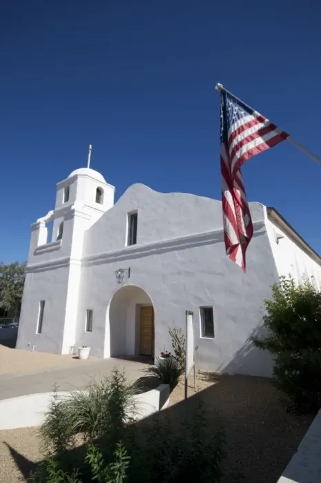 Framed Print : Our Lady of Perpetual Help Mission Church, Scottsdale, near Phoenix, Arizona, United States of America, North America Framed Print : Our Lady of Perpetual Help Mission Church, Scottsdale, near Phoenix, Arizona, United States of America, North America