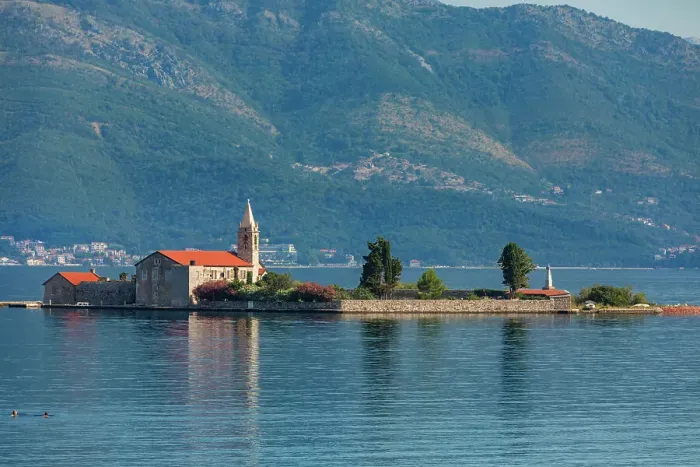 Framed Print : Our Lady of the Rocks, Perast, Montenegro, Europe Framed Print : Our Lady of the Rocks, Perast, Montenegro, Europe