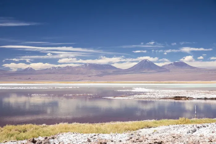 Framed Print : Laguna Tebenquicne, a salt water lagoon in the Salar de Atacama Framed Print : Laguna Tebenquicne, a salt water lagoon in the Salar de Atacama