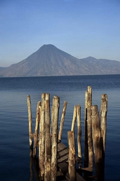 Lake Atitlan and volcano