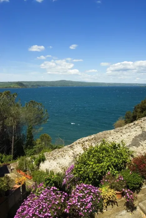 Framed Print : Lake of Bolsena, view from Capodimonte, Viterbo, Lazio, Italy, Europe Framed Print : Lake of Bolsena, view from Capodimonte, Viterbo, Lazio, Italy, Europe